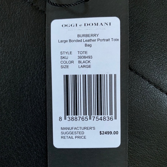 Burberry Reversible Purse Black/Red w/wallet - Picture 2 of 8